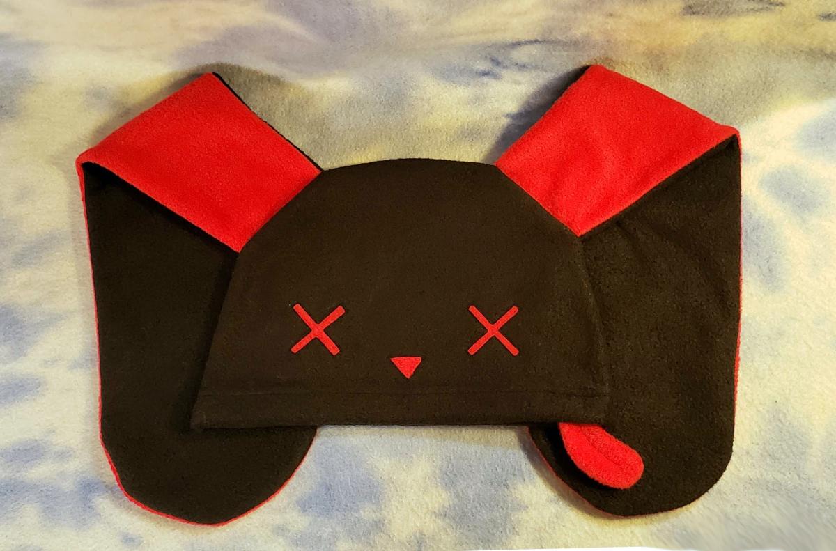 Red Zombie Bunny Hat picture