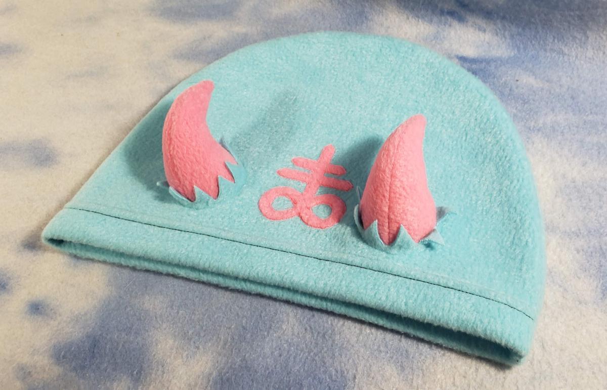 Gothic Horned Beanie Horns Satan Leviathan picture