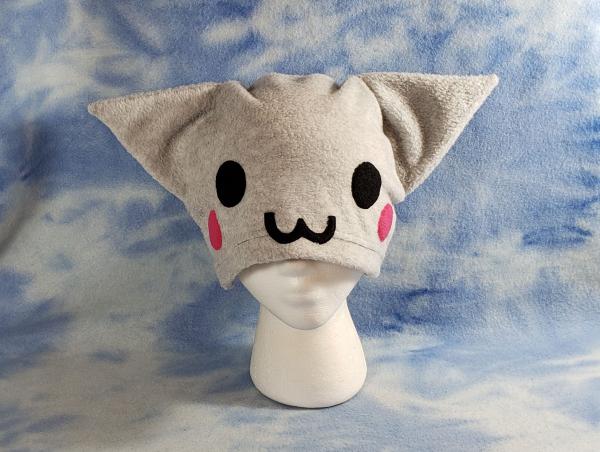 Cute Grey Kitty Hat Nyan