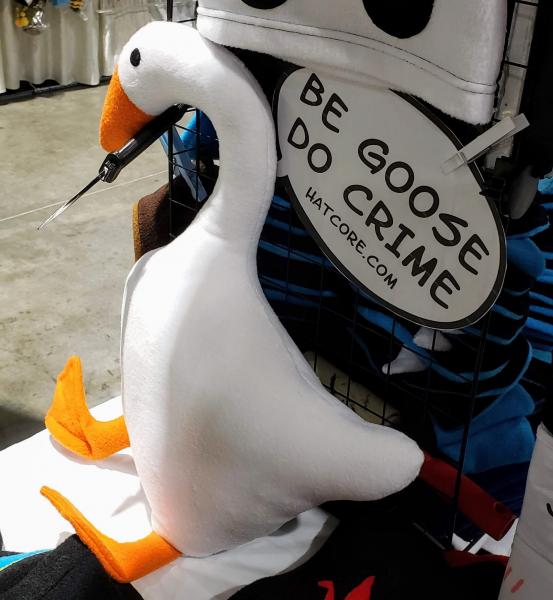 Goose Plush with Knife