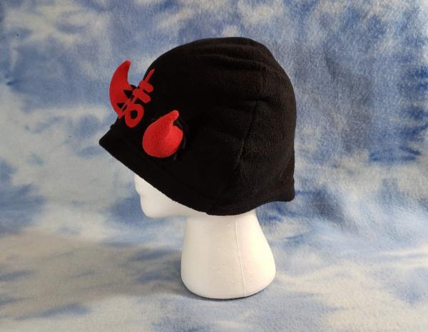 Gothic Horned Beanie Horns Satan Leviathan picture