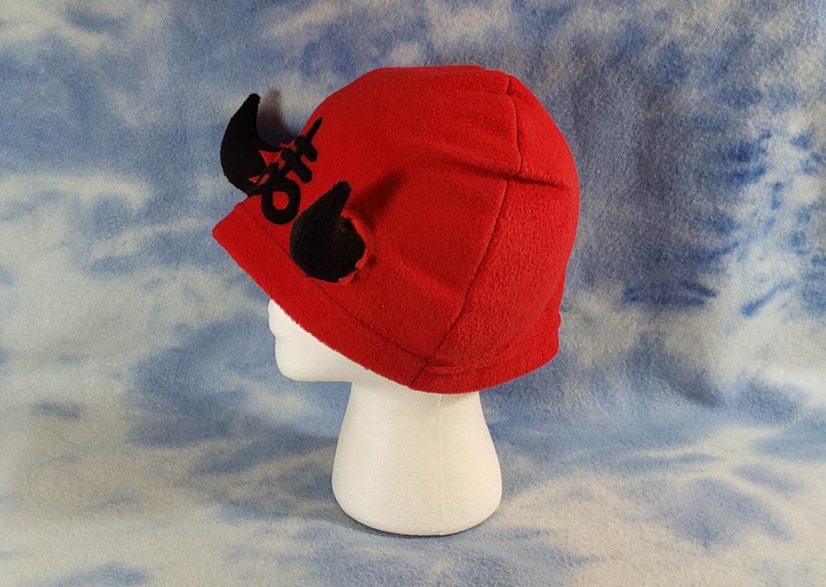 Gothic Horned Beanie Horns Satan Leviathan picture