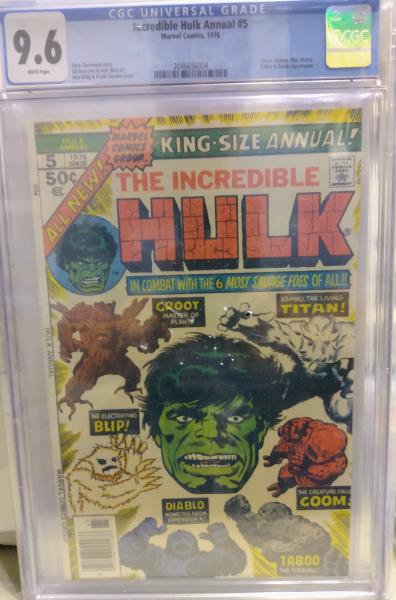 Incredible Hulk Annual # 5 CGC 9.6 White (Marvel 1976) 2nd appearance Groot picture