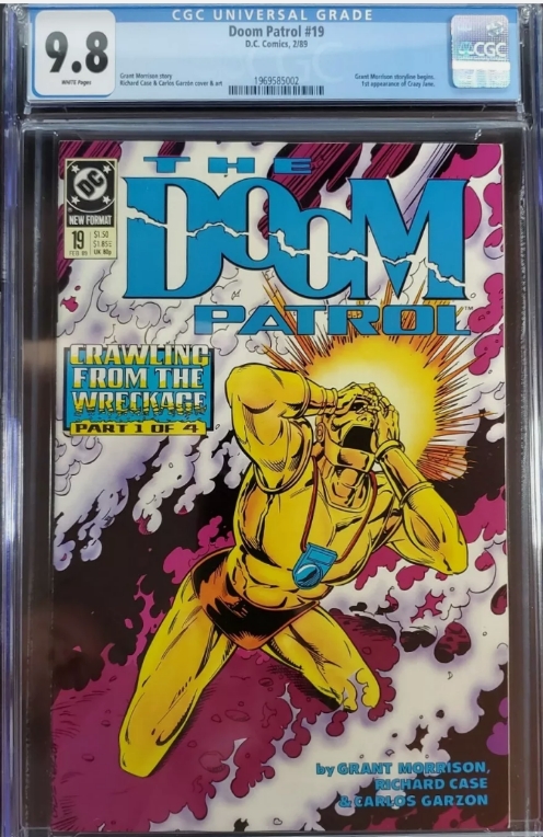 Doom Patrol 19 CGC 9.8 First Print - 1st appearance of Crazy Jane - Hit TV Show!