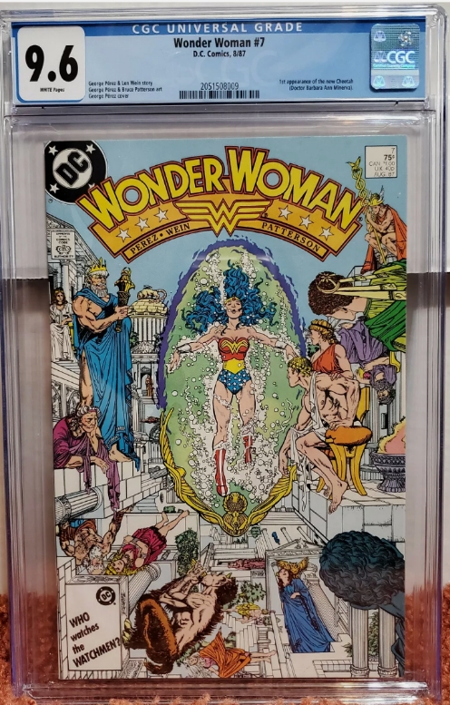Wonder Woman #7 (1987, DC) CGC 9.6 NM+ 1st App Cheetah (Barbara Ann Minerva)