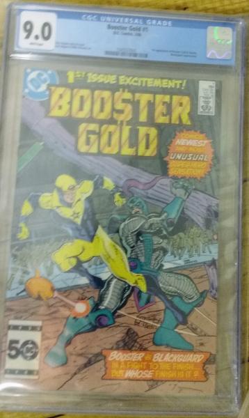 Booster Gold #1 CGC 9.0 1st appearance of Booster Gold and Skeets 1986 picture