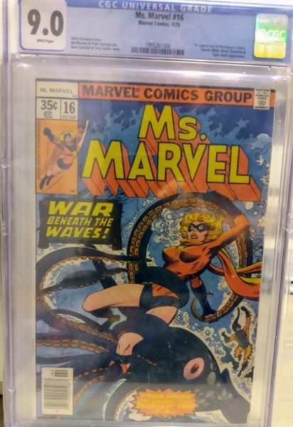 CGC Graded 9.0 HIGH GRADE KEY Ms. Marvel # 16 "1st Cameo App. Of  Mystique"