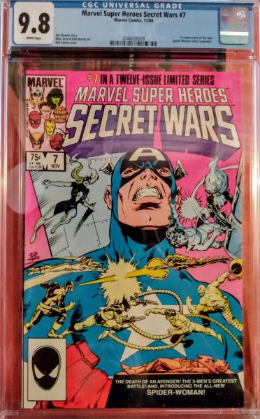 MARVEL SUPER HEROES SECRET WARS #7 🔥 CGC 9.8 🔥 1ST NEW SPIDER-WOMAN! (1984) New Movie