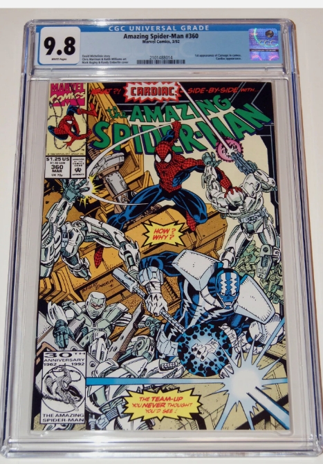 AMAZING SPIDER-MAN #360 CGC 9.8 KEY FIRST APPEARANCE OF CARNAGE