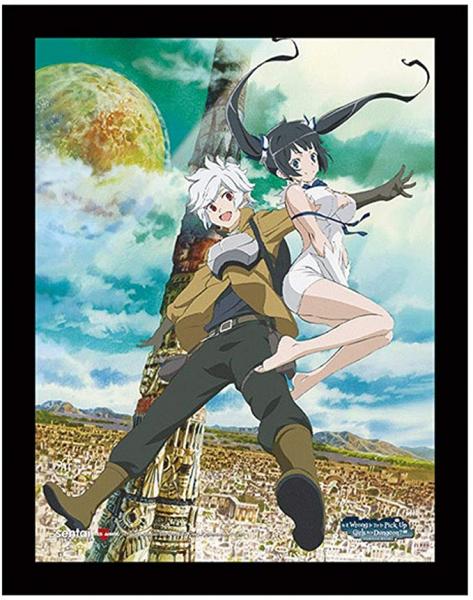 The Danmachi 3D Lenticular Wall Art Poster Framed 9x12 picture