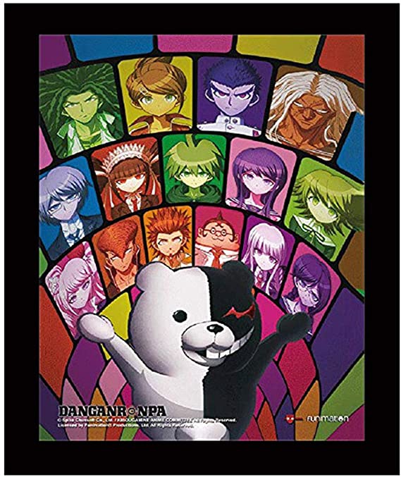 Danganronpa 3D Lenticular Wall Art Poster Framed 9x12 picture