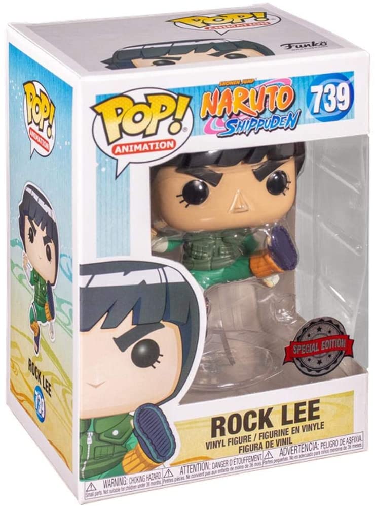 Funko POP Rock Lee-Special Edition 739-Naruto Shippuden-Anime-Neuf 