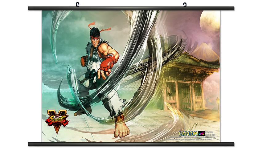 CWS Media Group Street Fighter V 5 Ryu Wall Scroll 813860025126
