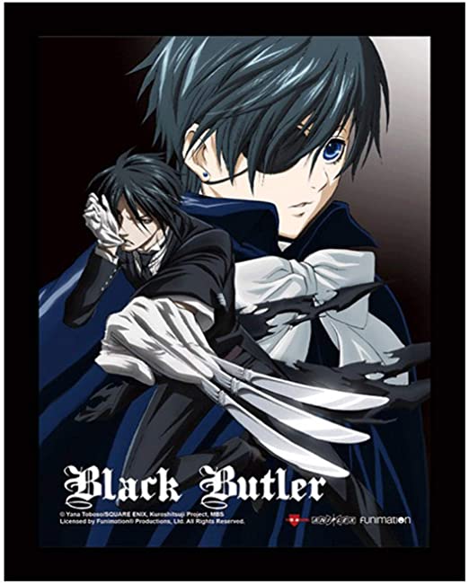 Black Butler 3D Lenticular Wall Art Poster Framed 9x12 picture