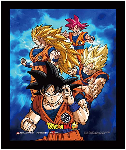 Dragon Ball Super 3D Lenticular Wall Art Poster Framed 9x12