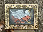 Gryphon - Cast Paper Kevin Dyer - Fantasy Heraldry Griffin Griffon legendary creature mythical folklore lion Celtic Irish Scottish Welsh