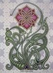 Wild Irish Rose  25" x 35" Woven Tapestry