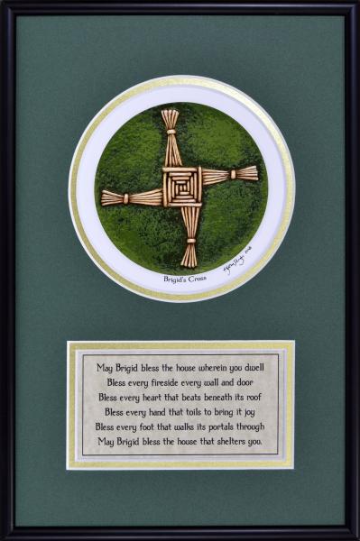 Brigid's Cross - Framed Digital Print - 8" x 12" picture