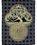 Celtic Tree of Life 25" x 35" Woven Tapestry