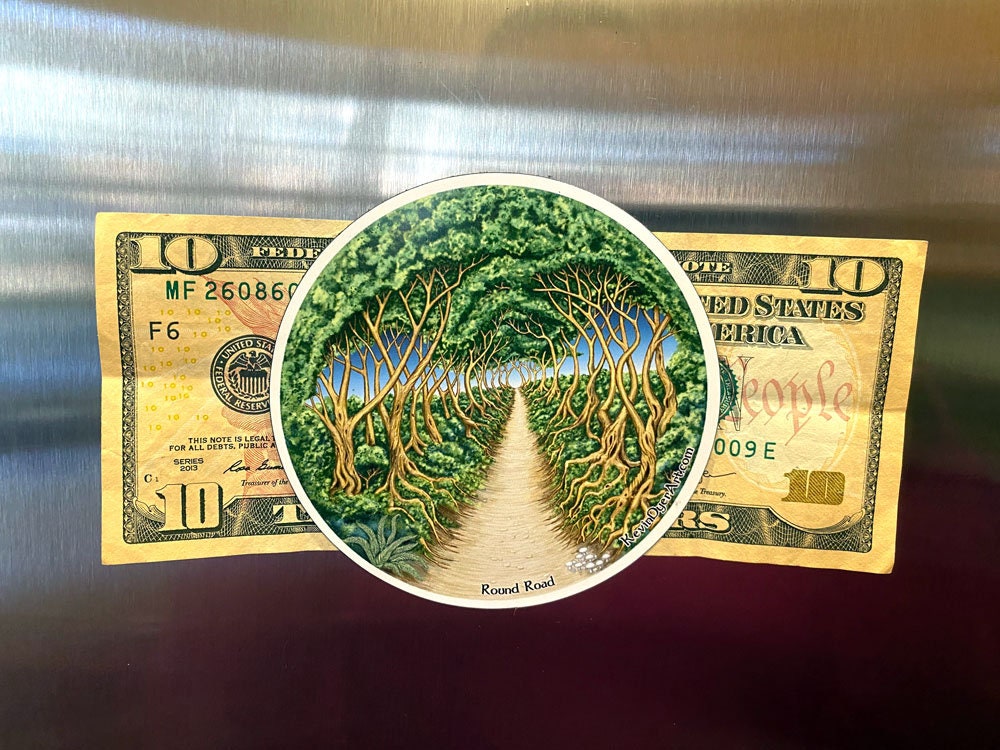 Celtic Die-Cut Magnet 6 pack  - Irish Scottish Yggdrasil Celtic Raven Tree of Life Thistle Cat picture