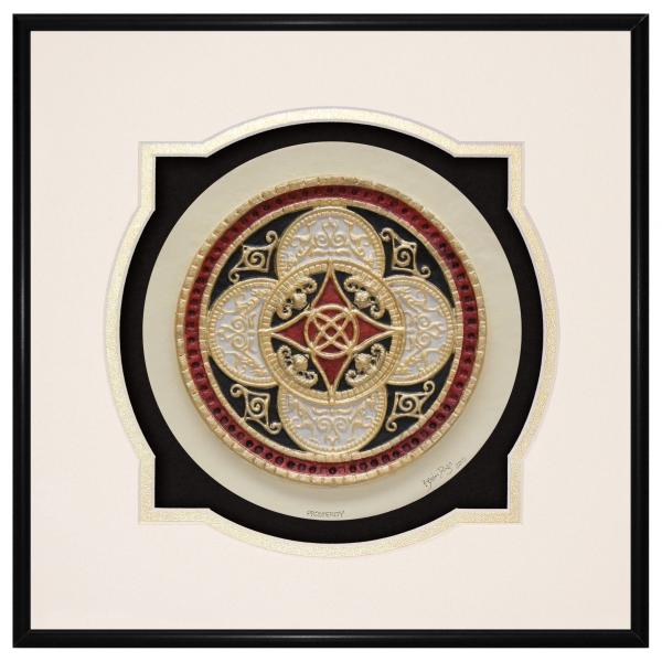 Celtic Ring of Prosperity - hand painted cast paper