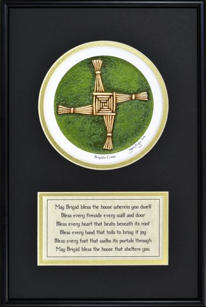 Brigid's Cross - Framed Digital Print - 8" x 12" picture