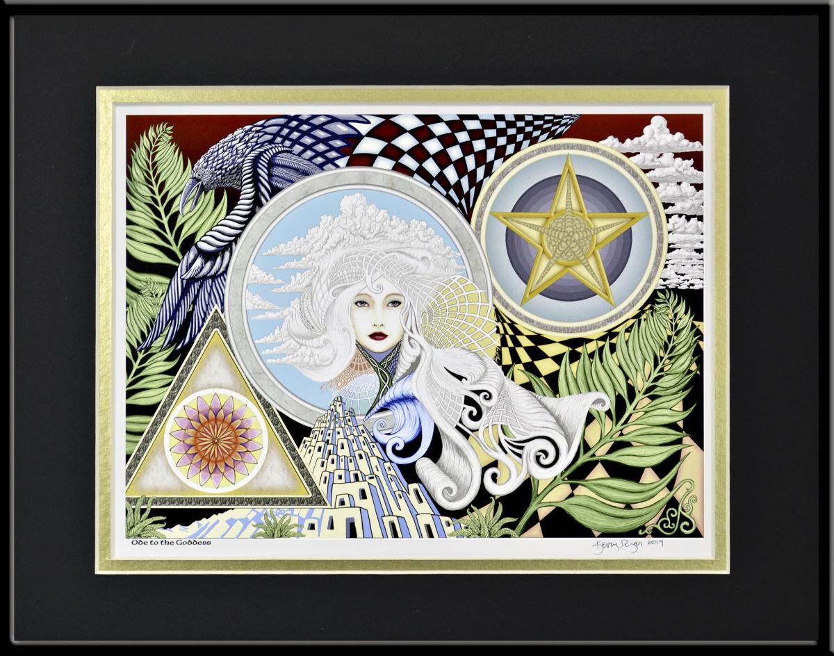 Ode to the Goddess - 11" x 14" Framed Digital Print picture