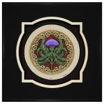 Scottish Thistle - hand painted cast paper