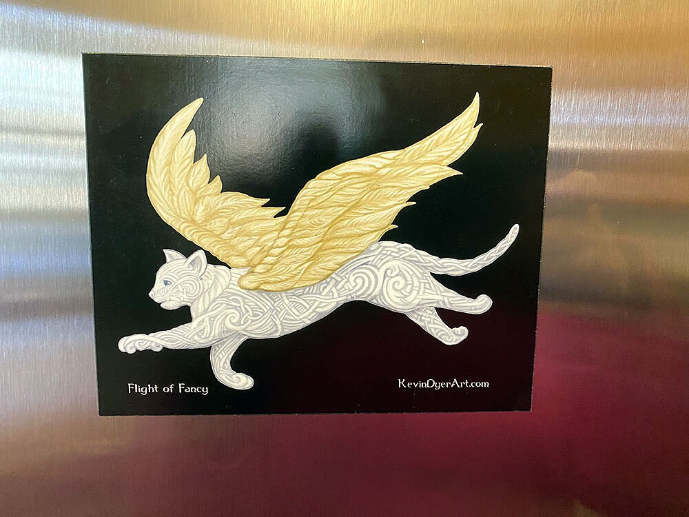 Celtic Die-Cut Magnet 6 pack  - Irish Scottish Yggdrasil Celtic Raven Tree of Life Thistle Cat picture