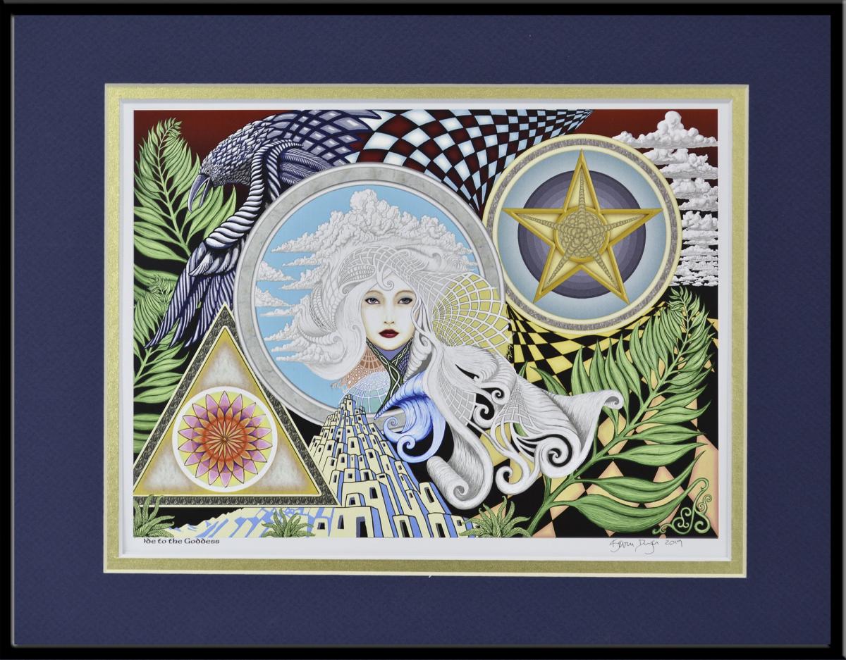 Ode to the Goddess - 11" x 14" Framed Digital Print picture