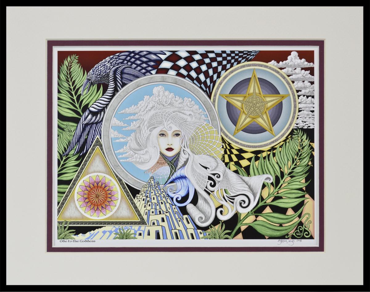 Ode to the Goddess - 11" x 14" Framed Digital Print picture