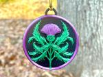 Scottish Thistle Ornament - Christmas - Scotland -Celtic - 3d Printed