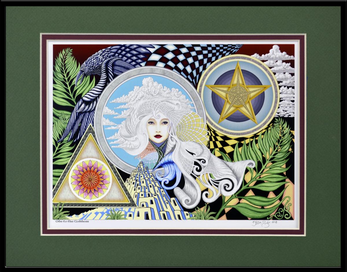 Ode to the Goddess - 11" x 14" Framed Digital Print picture