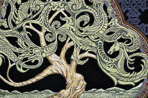 Celtic Tree of Life 25" x 35" Woven Tapestry picture