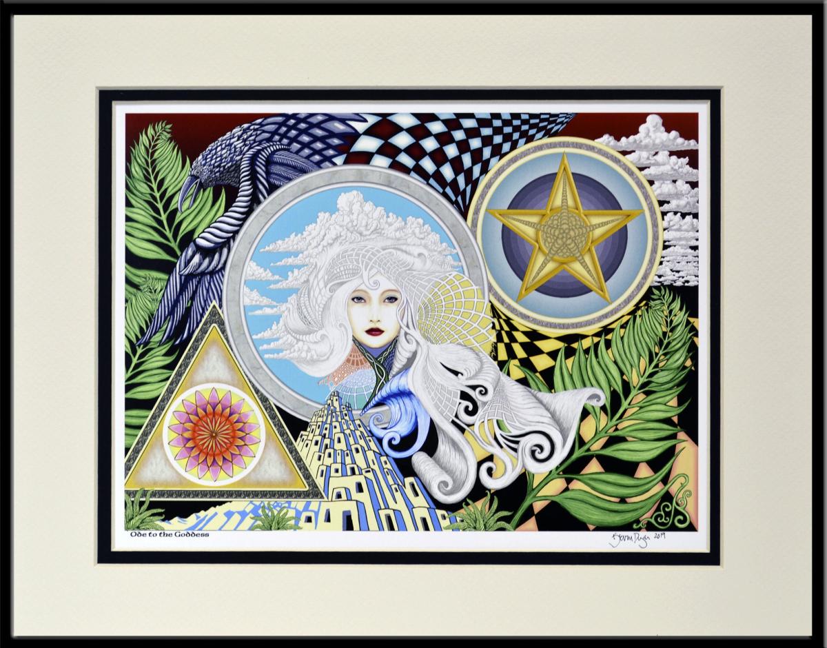Ode to the Goddess - 11" x 14" Framed Digital Print picture