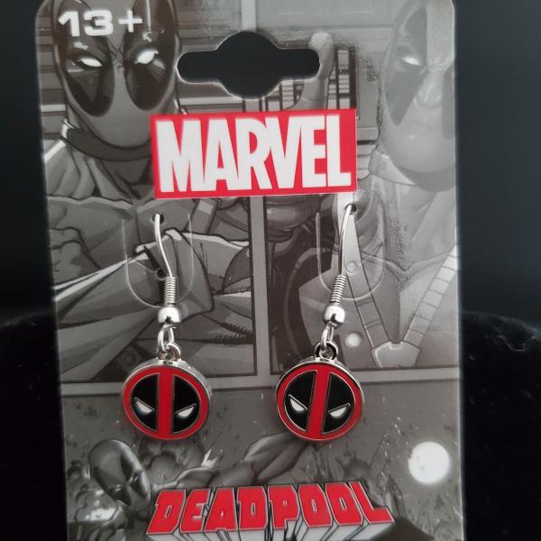 Marvel deadpool dangly earrings picture