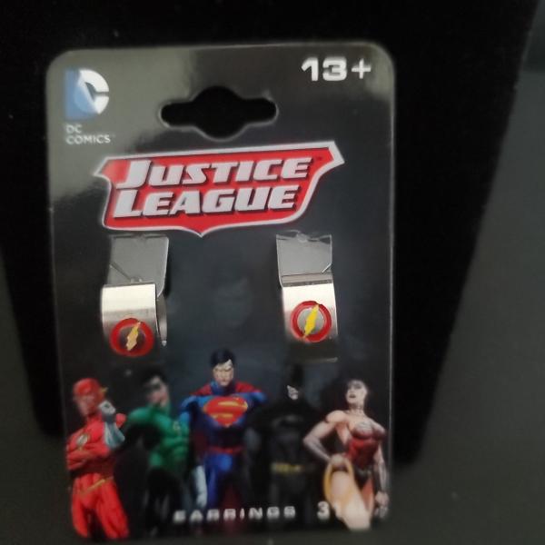 Justice League Flash  hoop cuff earrings