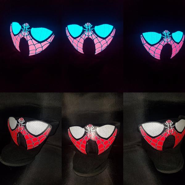 Sound activated Spiderman mask