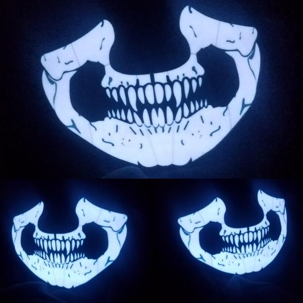 Skull Sound Activated Mask
