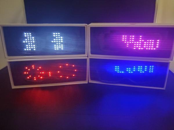 L.E.D blue programmable digital shades