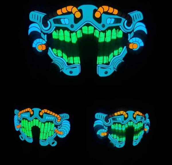 Sound Activated infected mech mask picture