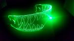 Fursona sized vore visor (green)