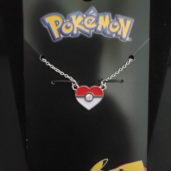 Pokeball heart shape pendant necklace picture