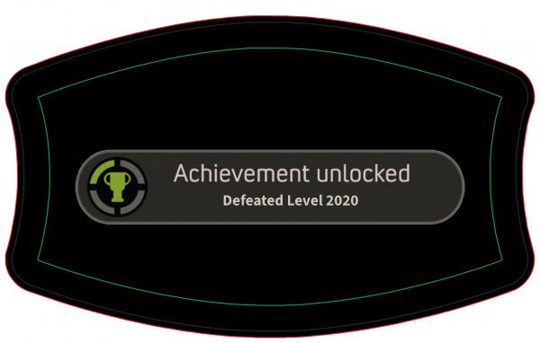 Achievement unlocked cloth mask with filter pocket