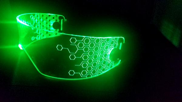 Fursona sized duex visor (green)