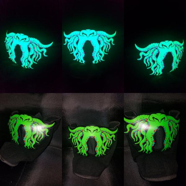 Sound activated Cthulhu mask
