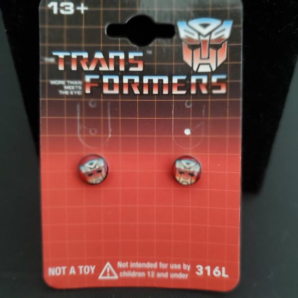 Transformer autobot stud earrings