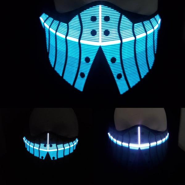 Sound Activated deku inspired mask