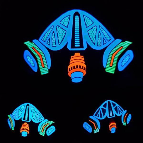 Sound Activated Blue Respirator mask