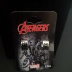 Marvel agents of shield logo hoop cuff earrings